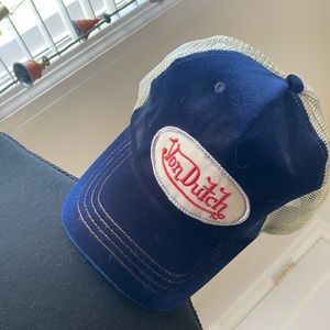Von Dutch Trucker Hat Blue Velvet